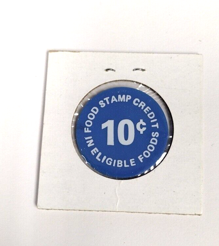 10 Cent - Blue Token - Food Stamp Credit - Corley's One Stop & Shop - Picture 2 of 2
