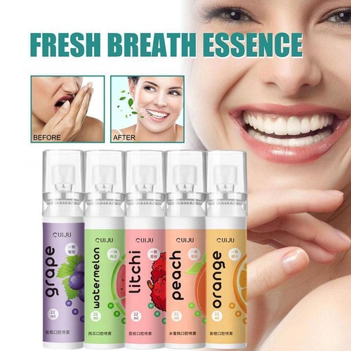 Fresh Breath Freshener Spray Deodorant Litchi Peach Flavor Portable. O5C0 A T1J8 - Picture 2 of 16