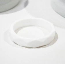 Capri Silicone Teething Bracelet - White
