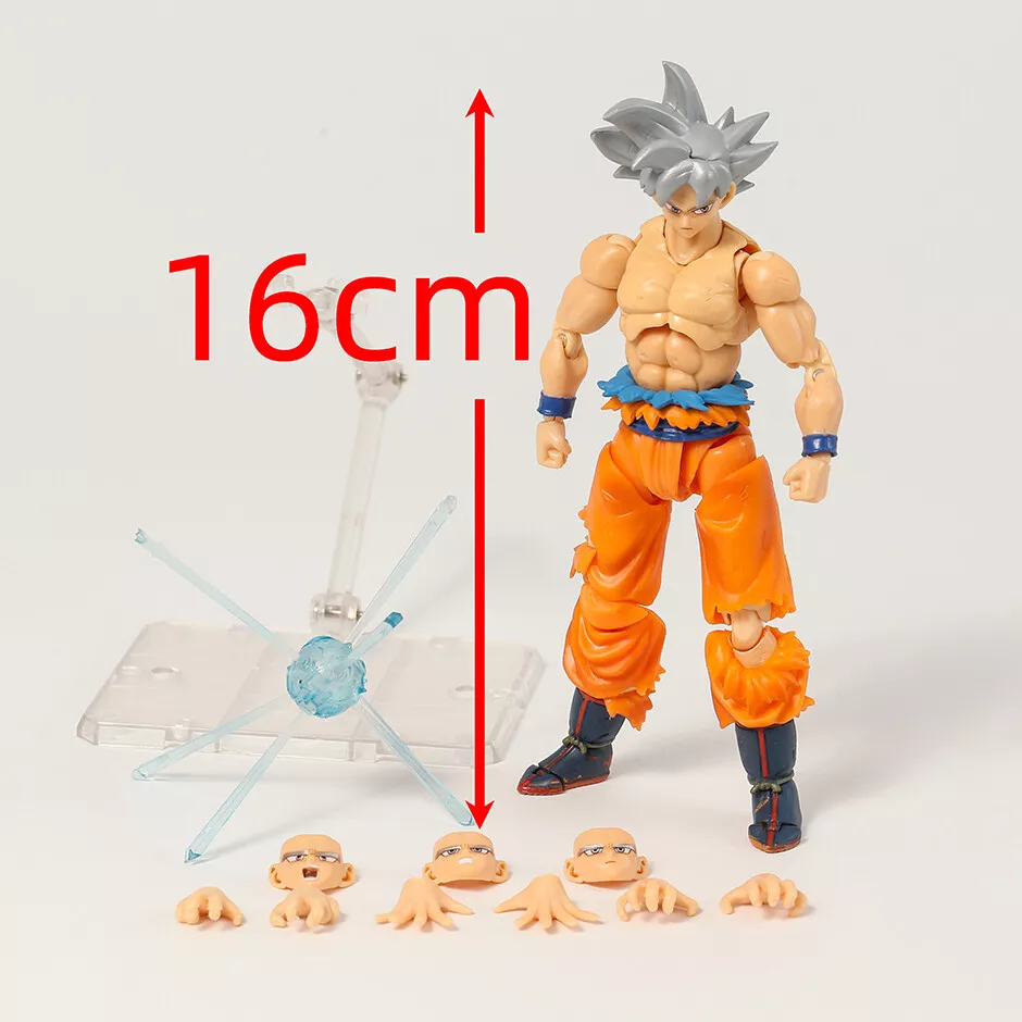 Anime Dragon Ball Z Super Saiyan 5 White Hair Son Gokou PVC Figure NEW NO  BOX