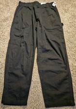 NWT Old Navy High Rise Pulla Utility Ankle Pants Womens Large Black Pull On