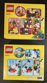 2 LEGO Christmas Winter Fun 40124 & Santa&rsquo;s Visit 40125 Exclusive Sets SEALED 🎅