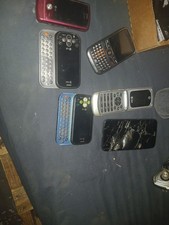 Vintage Cell Phone Lot LG Neon Motorola Flip Pantech