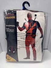 Spirit Halloween Deadpool Adult XL Costume Set Jumpsuit w/ Tail Mask NO Gloves