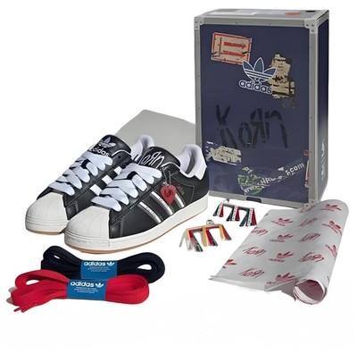 Korn × adidas Originals Superstar Black White IH1313