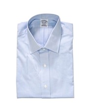 128 BROOKS BROTHERS - Blue NON-IRON REGENT Shirt - 16.5 - 34