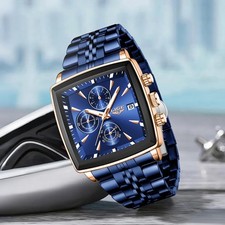 Herren Armbanduhr Edelstahl Quarz Wasserdicht Analog Luxus Männer Uhr …