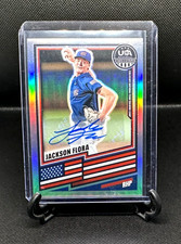 JACKSON FLORA 2026 Panini Prizm USA Baseball Silver Prizm Auto Prospect RC