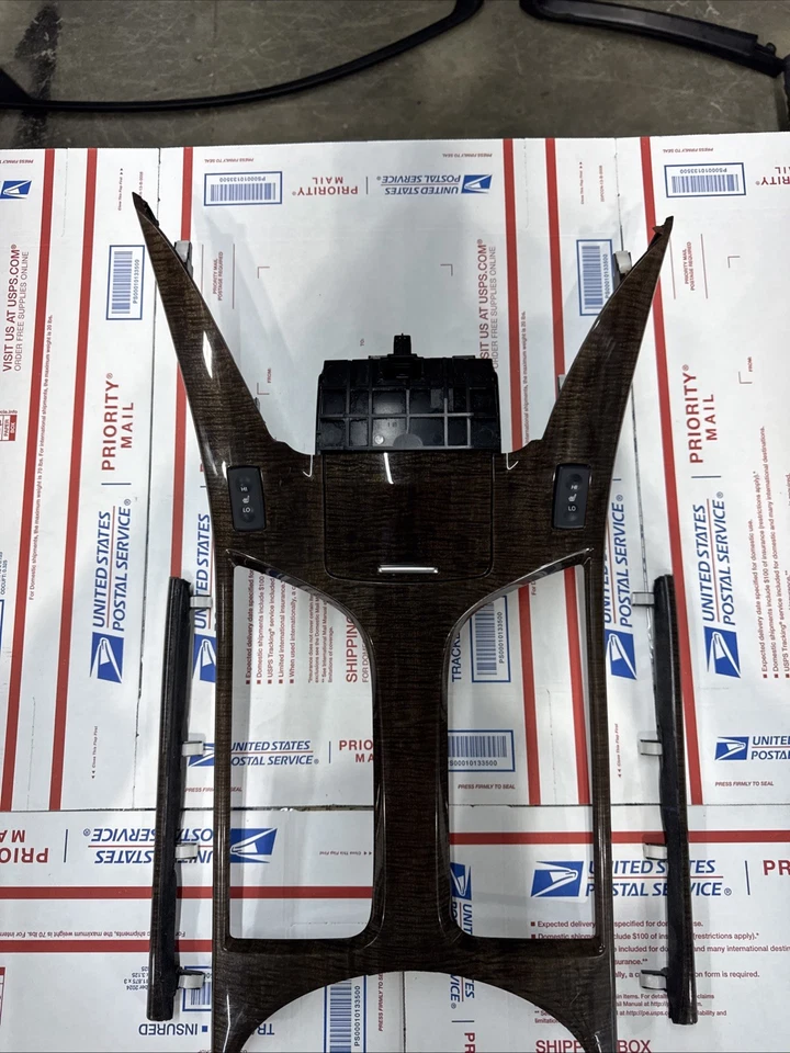 Consola central madera grano mármol moldura solo se adapta 07-13 MDX OEM Foto 3 de 4