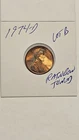 1974-D LINCOLN CENT 1974D GREAT RAINBOW TONED BU LOT #B RED UNC