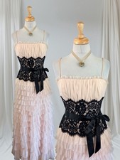 Jessica McClintock Tulle Gown Romantic Blush Pink Regency Bridgerton 90s Glam 8