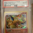 🔥 Rare Charizard 1/99 Arceus Cracked Ice Holo Pokémon Card 2009 PSA 8 TCG