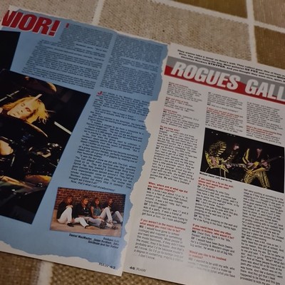 Vintage DEICIDE GLEN BENTON BRIAN ERIC HOFFMAN STEVE ASHEIM 2pages RAW  MAGAZINE