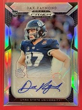 2019 Panini Prizm Draft Picks Dax Raymond Silver Rookie Auto RC #260 Football