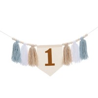 1. Geburtstag Hochstuhl-Banner FüR Tassel Hochstuhl Khaki Blau