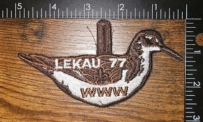 Lekau Lodge 77 X-7 Sand Piper Patch Boy Scout OA WWW Patch