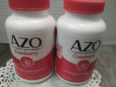 AZO Cranberry Urinary Tract Health Softgels - 120 Count (2-pk bundle) new