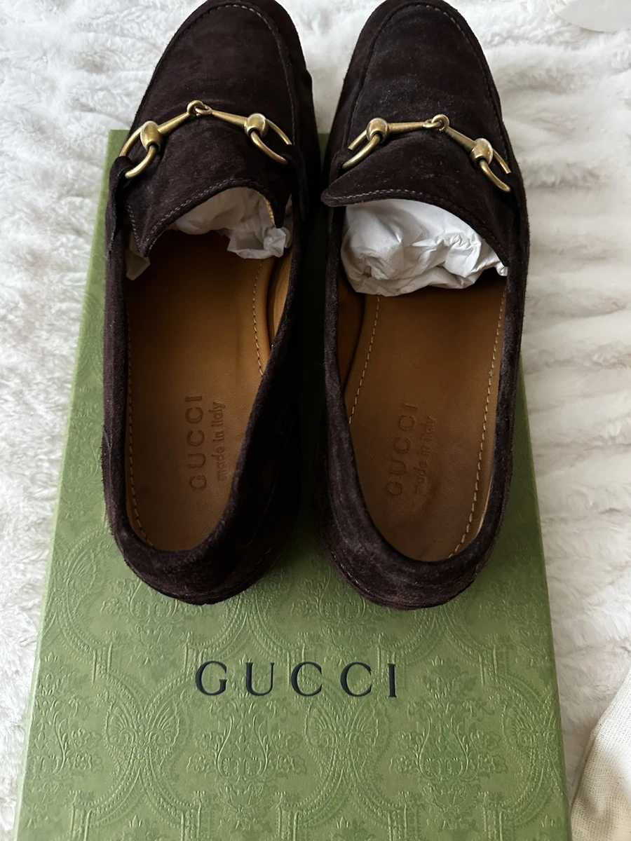 Gucci Suede Brown Dress Shoes for Men for sale | eBay display picture 3