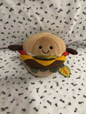 Jellycat Amuseable Burger Authentic BNWT A2BU 🩵