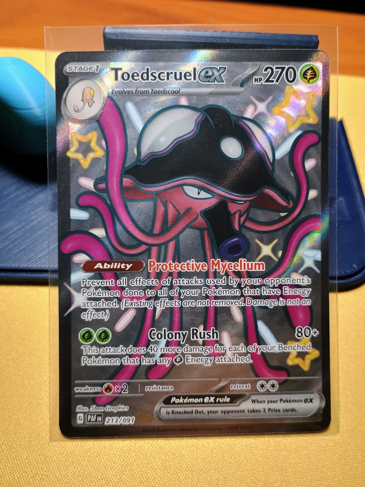 Toedscruel EX 213/091 – Shiny – Paldean Fates – Near Mint Pokémon TCG