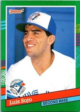 luis Sojo Toronto Blue Jays 579 Donruss 1990 Baseball Card