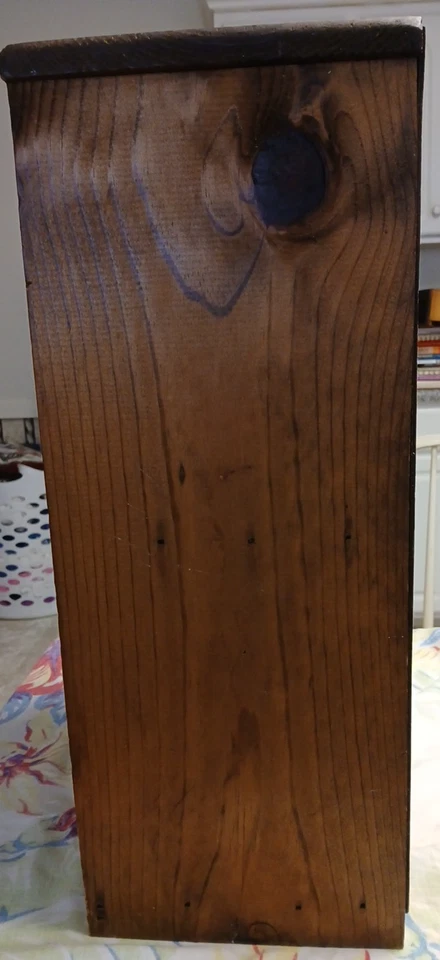 Gabinete de madera independiente de granja de colección - despensa - caja fuerte para pastel - puerta de malla de alambre 24x17x9 Foto 2 de 4