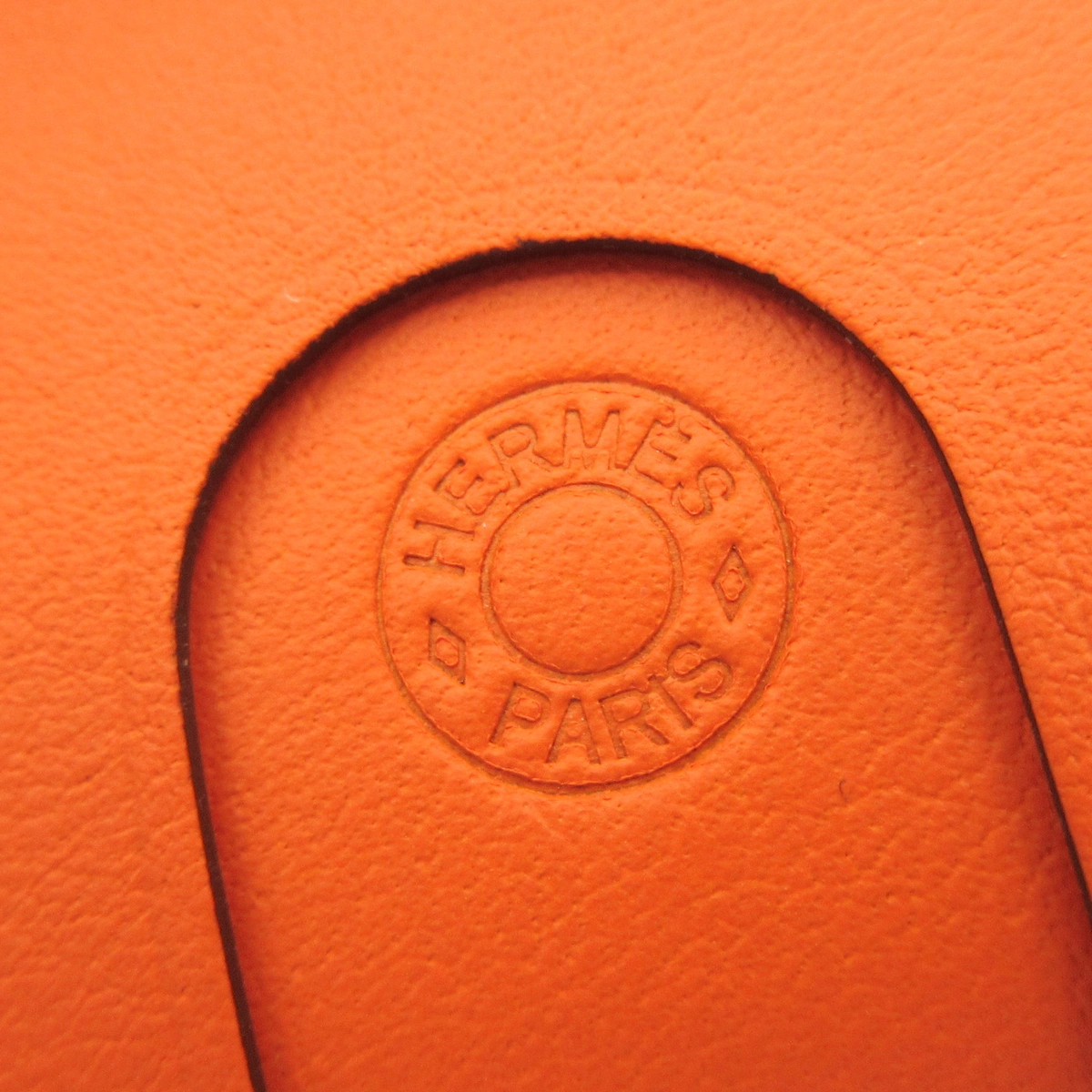 HERMES Orange Veau Swift B Accessory Case — image 4