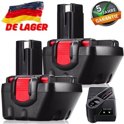 4X 12V 5,0Ah AKKU Für Bosch BAT043 BAT045 BAT046 12VE-2 Exact Serie / Ladegerät