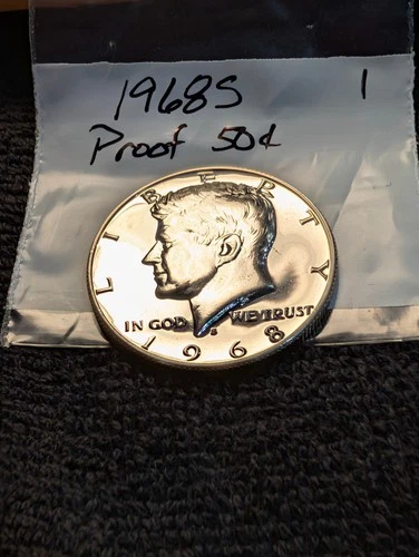 1968-S Proof Kennedy Half Dollar 40% Silver ** From Proof Set **