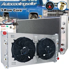 Fits 1982-1991 CHEVY GMC C1500 C2500 K1500 6.2L DIESEL 3-Row Radiator Shroud Fan