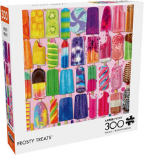 - Frosty Treats - 300 Large Piece Jigsaw Puzzle for Adults Made in USA, Recycl