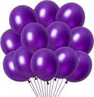 Luftballons Lila, 100 StüCk 12 Zoll Lila Latex Ballons, Helium Luftballons Lila