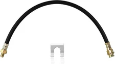 Premium 18-Inch Rubber Brake Hose - Flexible Line, 18 Inch, Black 