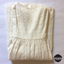 Nine West dress UK 8/S - Sleeveless - Ivory cotton broderie anglaise - VGC