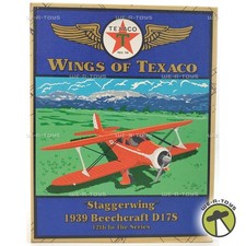ERTL Wings of Texaco 1939 Beechcraft D17S "Staggerwing" Plane 2004 New