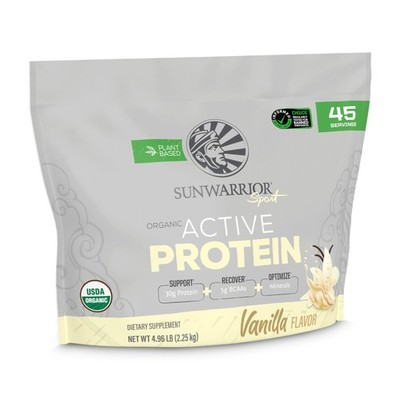 Plant Based Protein Powder Organic Vegan BCAA 45 Servings Sunwarrior Amino Acids