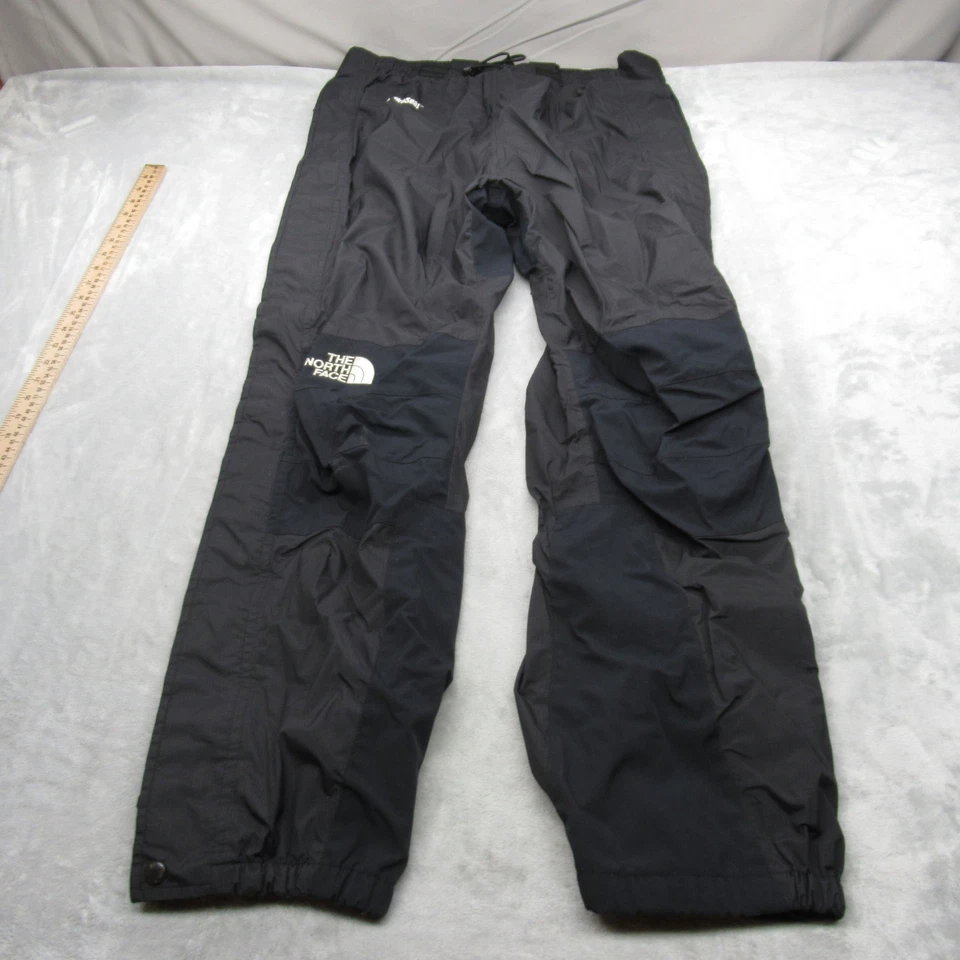 North Face Snow Pant Men Large 34x32 Black Ripstop Waterproof Full Zip Unlined - Image 2 of 4