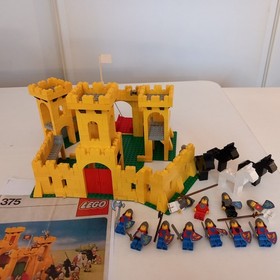 LEGO 375 YELLOW CASTLE KING MINIFIG SOLDIER HORSE LEGOLAND