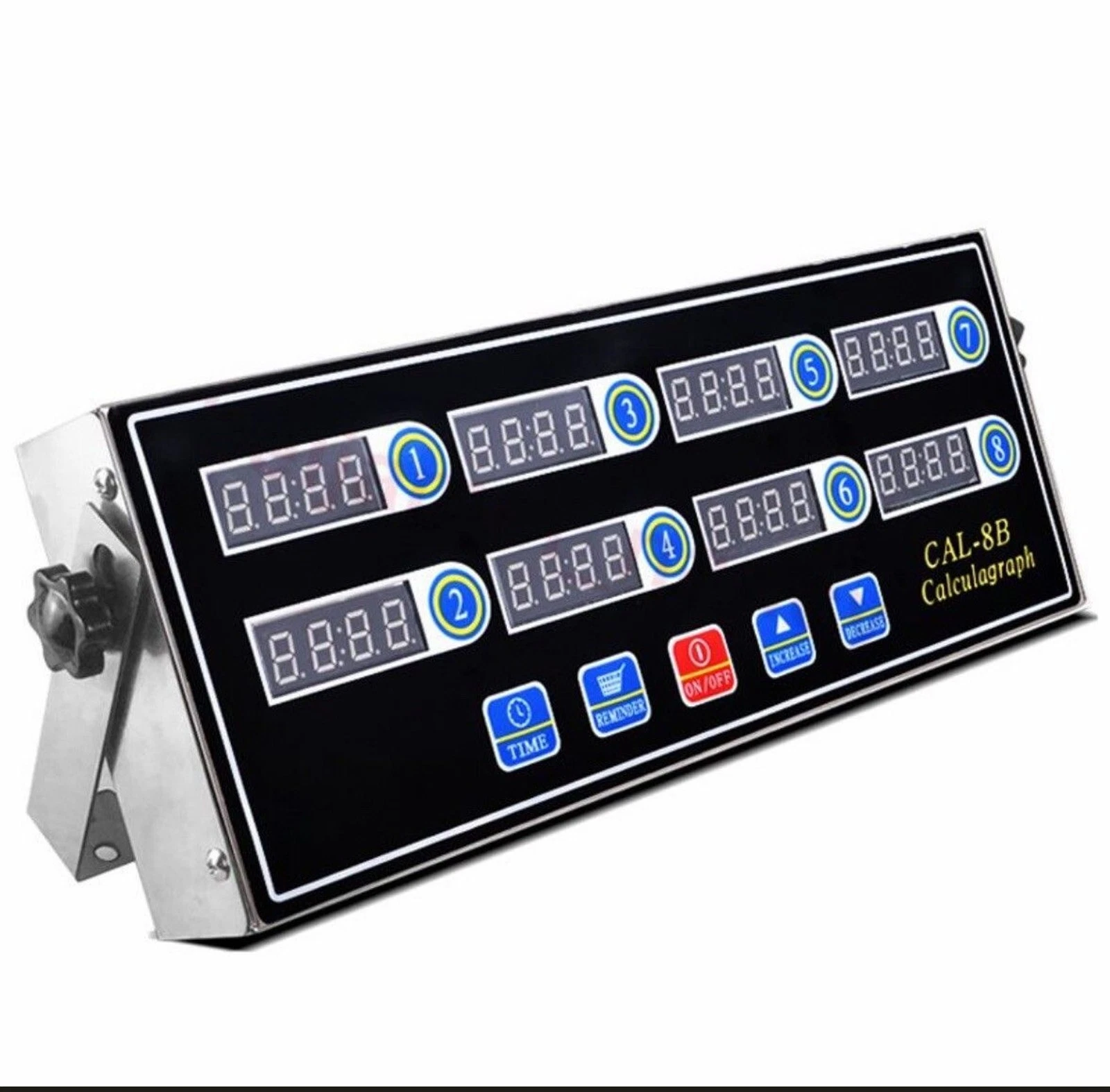 Digital Timer Kitchen Cooking Reminder Portable LCD Calculagraph, 8 Channels