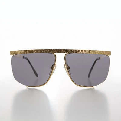 Goldene Hip Hop Vintage Sonnenbrille graue Gläser - Drake - Bild 1 von 3