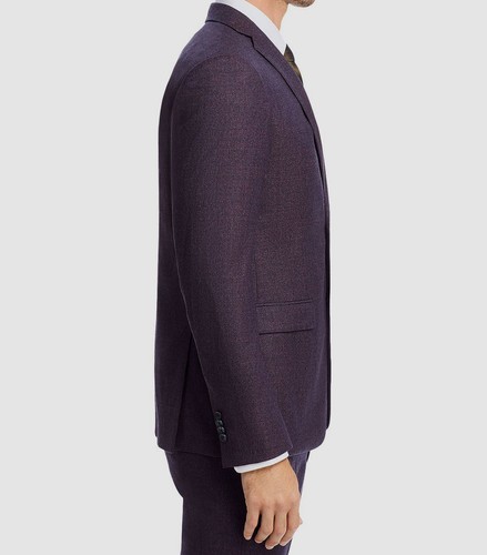 John Varvatos Men's Purple Houndstooth Slim-Fit 2-PC Jacket Pants Suit Size 42L - Picture 3 of 8
