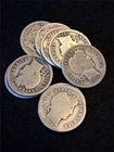 Pickers Delight Bag of x10 MIXED DATE 90% Silver BARBER DIMES CIRC #MF-1936