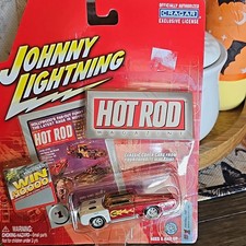 Johnny Lightning Hot Rod Magazine Fireball 500 Plymouth Red/White 1:64 Diecast