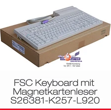 Ps/2 Fujitsu-Siemens FSC Keyboard S26381-K257-L920 KBPC EM Magnetic Card Reader