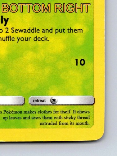 Tarjeta Pokémon Verde Básica Sewaddle HP 50 Multiplicar y Roer Ataque - Imagen 6 de 10