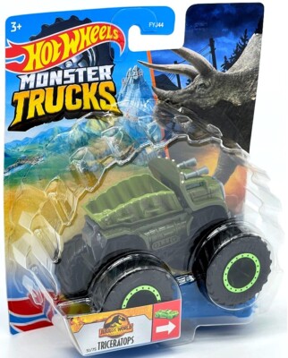 LIEFERUNG 2-4 Werktags TRICERATOPS Jurassic World Monster Trucks Hot Wheels Auto