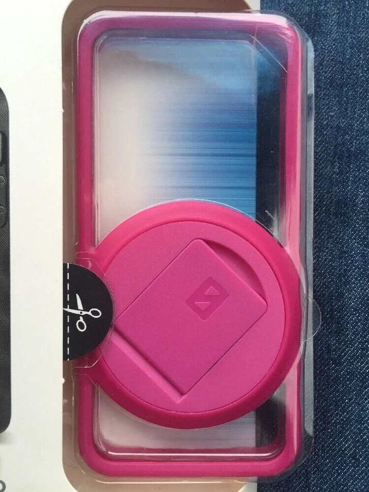 Funda Zero Chroma Flux Stand Rosa iPhone 5 5s Transparente 360 Soporte Rosa Caliente VarioEdge Foto 2 de 4