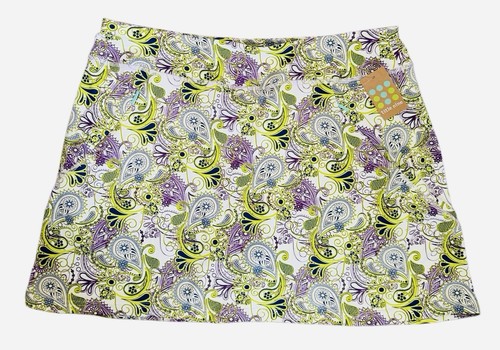 Title Nine Skort Womens Paisley Size Large Golf Tennis NWT
