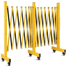 Outdoor Traffic Barricade Gate Metal Expandable 8-23FT Folding Safety Barrier