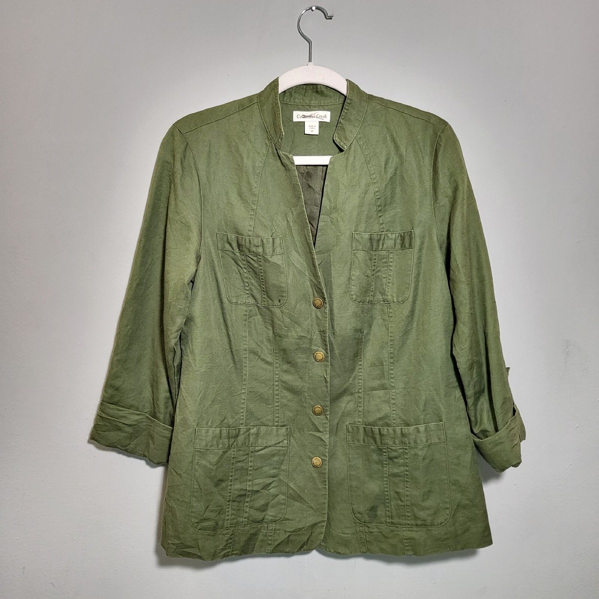 Veste Femme Coldwater Creek Taille 10 - Style Blazer à Carreaux Mini Avec Cordon De Serrage, Neuf Sans étiquette !